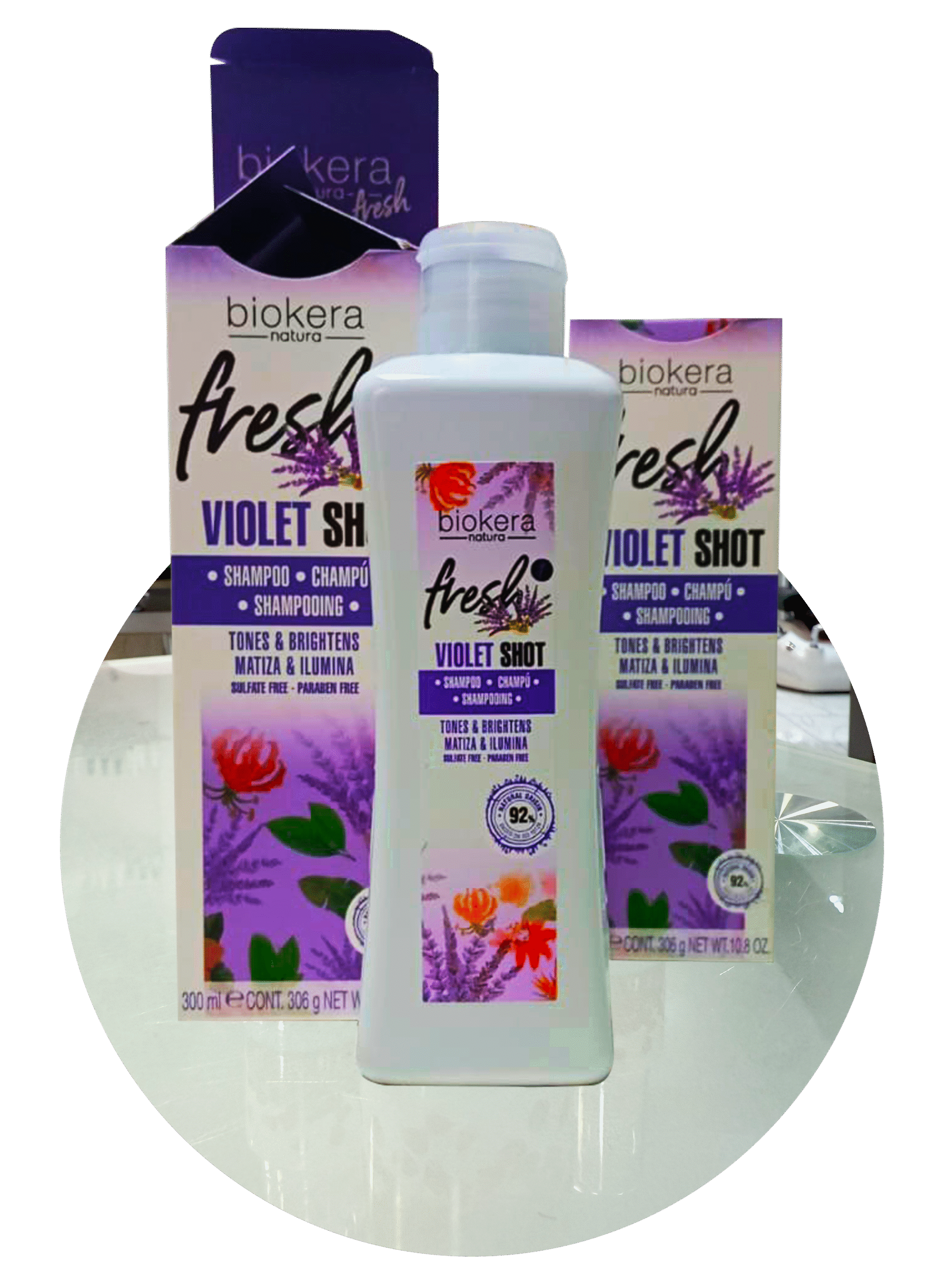 Biokera Natura Fresh Violet Shot – Champú 300ML